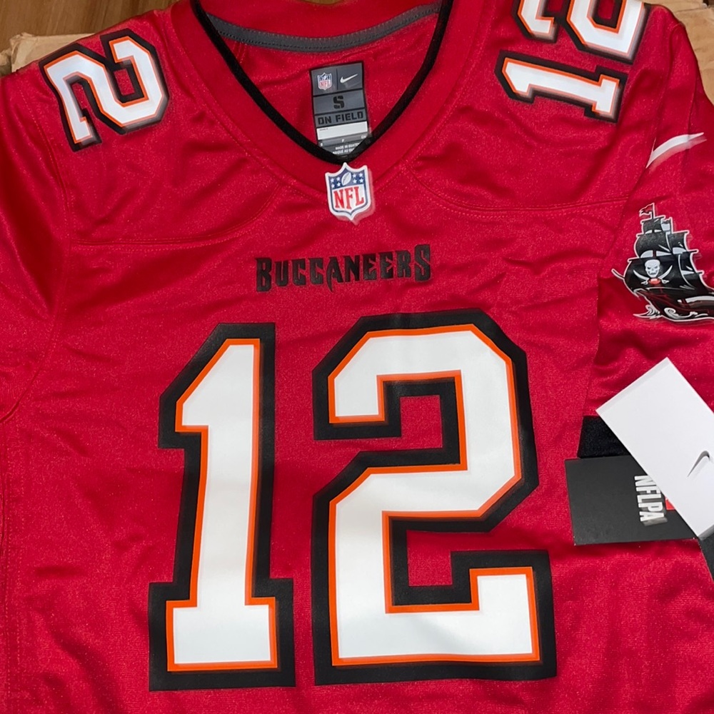 Nike Red Jersey with White and Black Accents - Picture 2 of 2